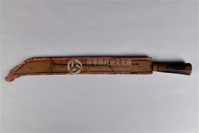 百步蛇狀朱漆佩刀藏品圖，第4張