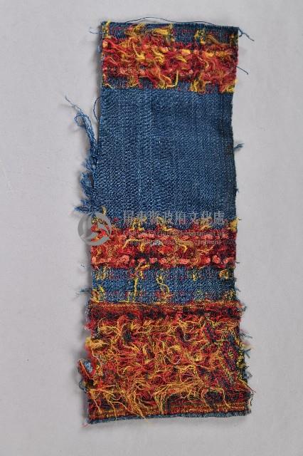 藍底夾織布藏品圖，第3張