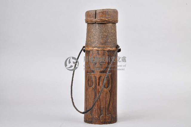 浮雕人像竹製水壺藏品圖，第3張