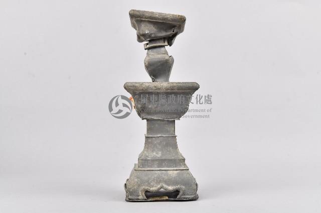 素面錫合金製燭台藏品圖，第3張