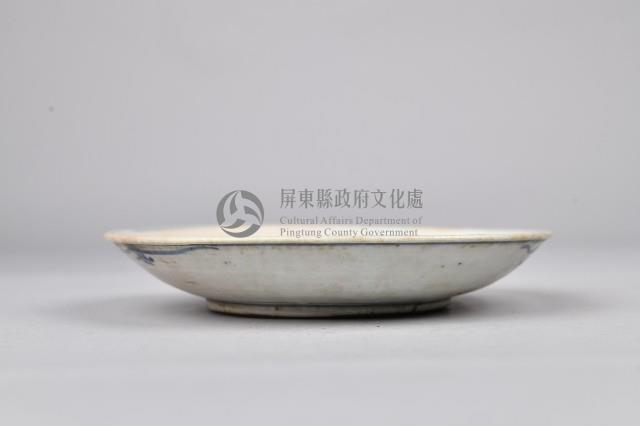 花卉紋青花陶盤藏品圖，第1張