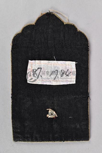 藍色雙層彩繡荷包藏品圖，第3張