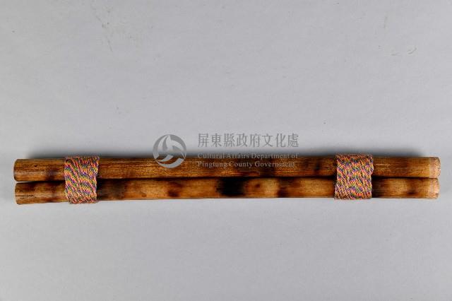 竹製雙管鼻笛藏品圖，第3張