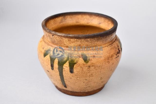 褐釉青彩陶罐藏品圖，第3張