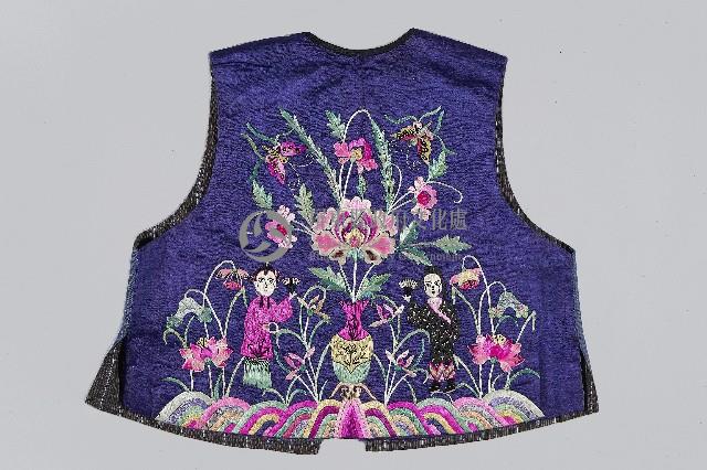 兒童牡丹彩繡背心藏品圖，第2張