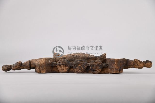 人面百步蛇紋木製雙連杯藏品圖，第2張