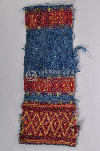 藍底夾織布藏品圖，第2張