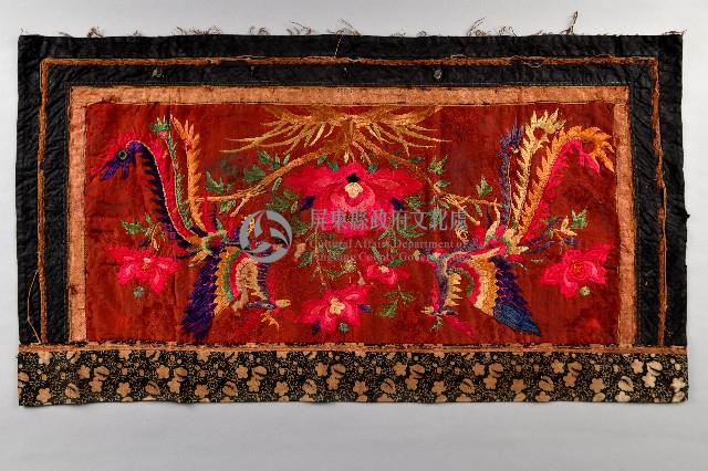 雙鳳牡丹桌裙藏品圖，第1張