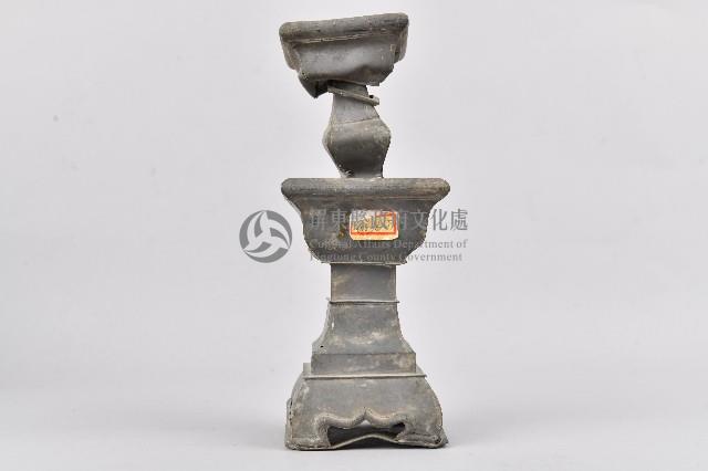 素面錫合金製燭台藏品圖，第2張
