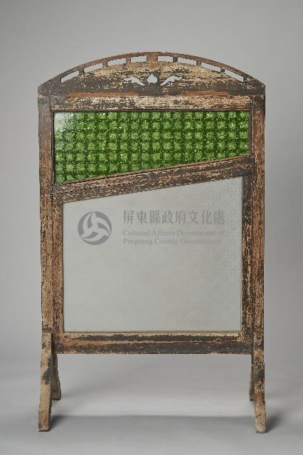 直立壓花玻璃屏風藏品圖，第2張