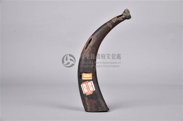 木製紅漆角鼓藏品圖，第2張