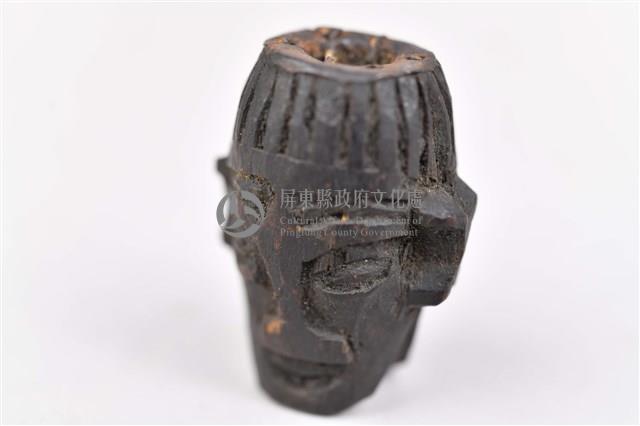 浮雕雙人面木製菸斗頭藏品圖，第5張