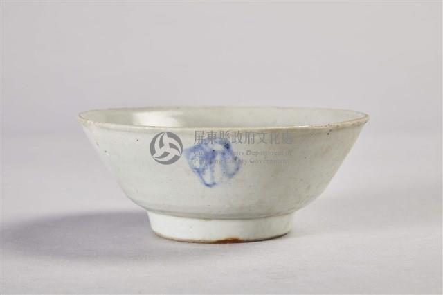 灰青釉青花瓷碗藏品圖，第2張