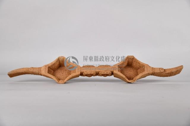 人面百步蛇紋木製雙連杯藏品圖，第2張