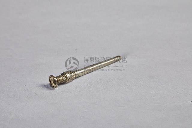 雀鳥花葉雙筒水煙斗-菸絲夾護套藏品圖，第2張