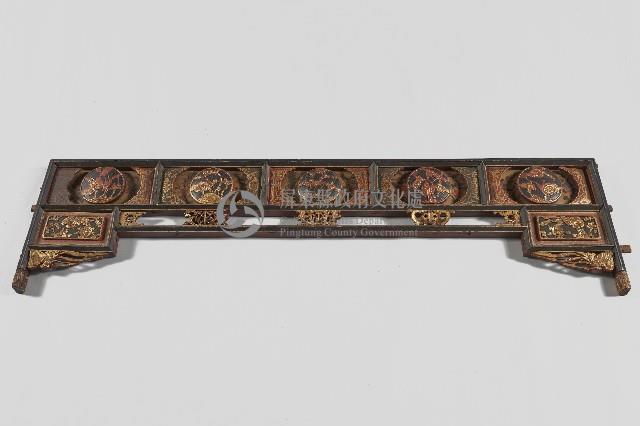 彩繪金漆床頭藏品圖，第3張