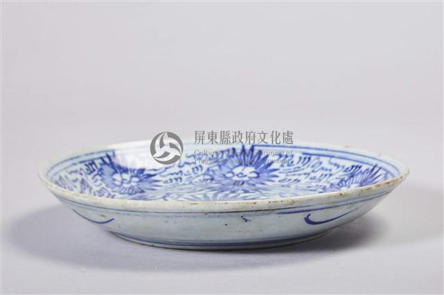 菊花青花瓷盤藏品圖，第2張