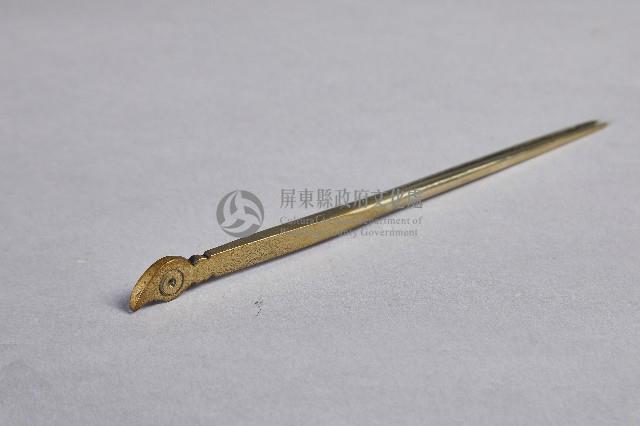 螺鈿花卉紋雙筒水煙斗-菸絲夾藏品圖，第2張