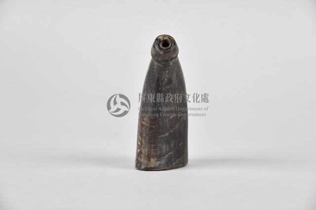 牛角狀木製火藥筒藏品圖，第4張