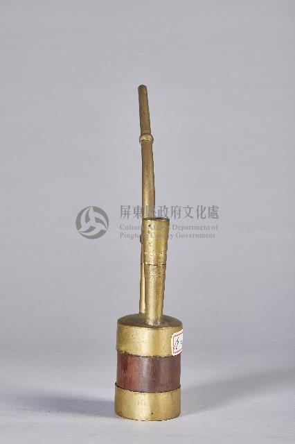 紅漆木製單筒水煙斗藏品圖，第4張