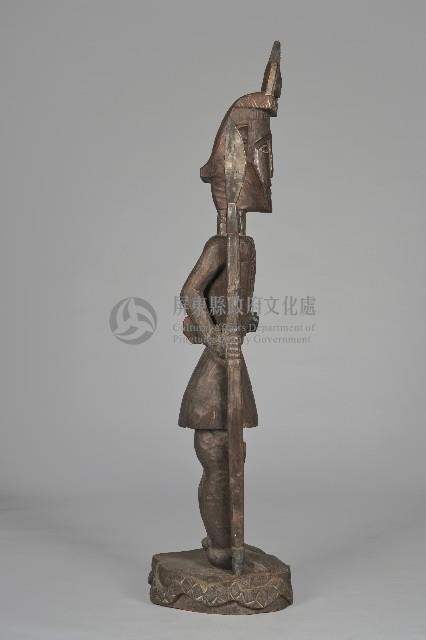 彩繪持槍盛裝男性立像人偶藏品圖，第4張