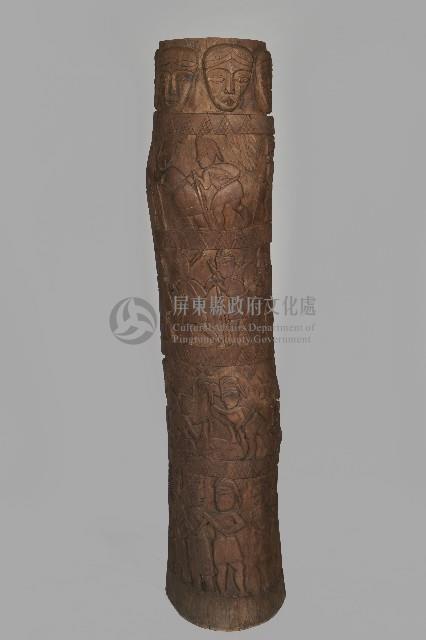 人物群像柱狀屏風藏品圖，第4張