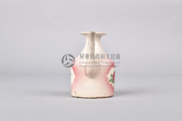 彩繪蘭菊紋酒壺藏品圖，第2張