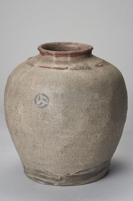 陶製紅胎灰釉素面罐藏品圖，第4張