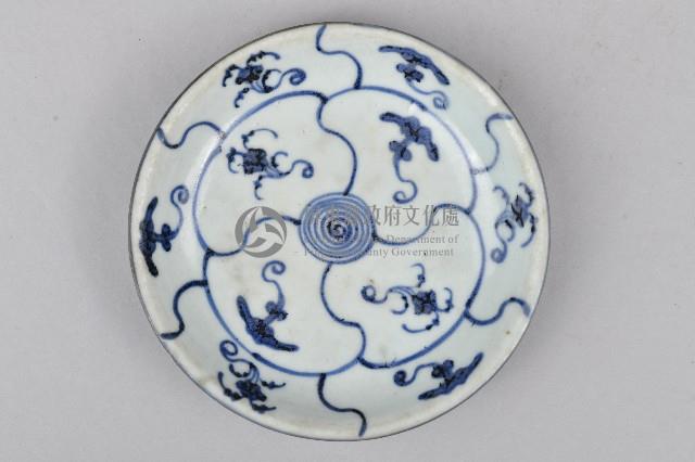 螺旋紋青花陶盤藏品圖，第3張