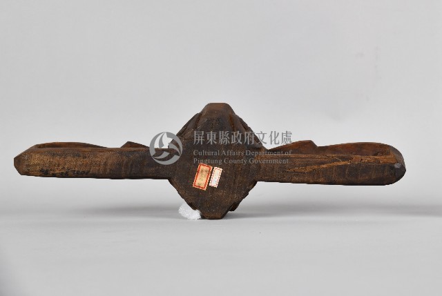 人面百步蛇紋木製單連杯藏品圖，第3張