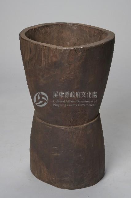 素面雙人木臼藏品圖，第3張