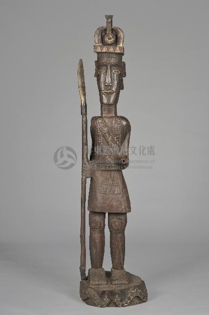 彩繪持槍盛裝男性立像人偶藏品圖，第1張