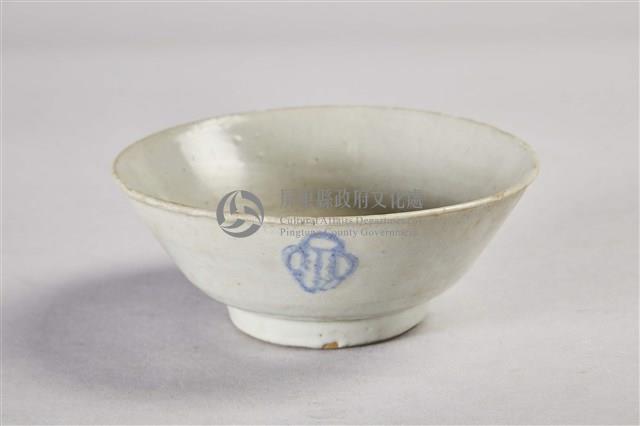 灰青釉青花瓷碗藏品圖，第1張