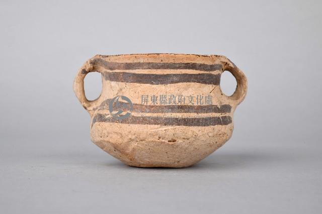 彩陶弦紋雙耳杯藏品圖，第1張