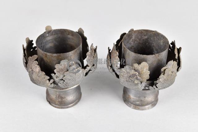 蓮瓣錫合金製燭台藏品圖，第1張
