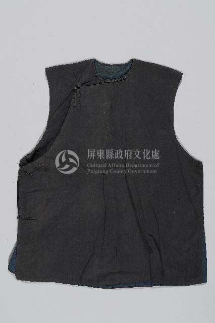 女性開襟客家藍衫背心藏品圖，第1張