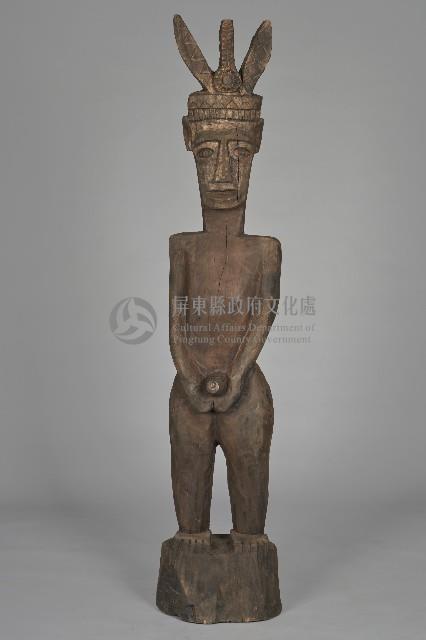 雙手持陽具裸身男性立像人偶藏品圖，第1張