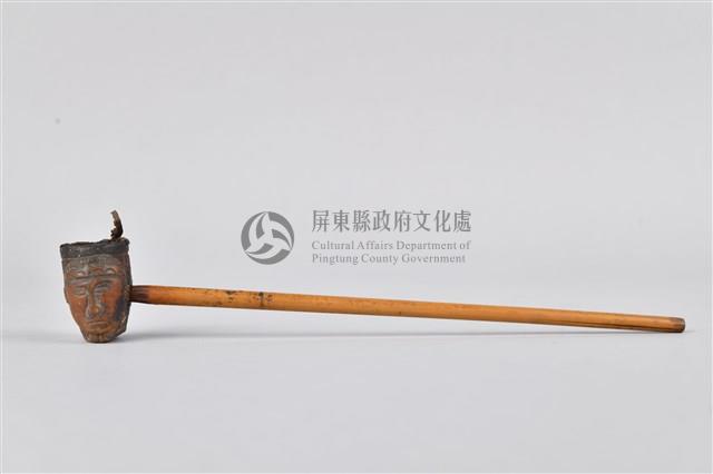 浮雕雙人面菸斗藏品圖，第1張