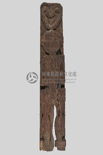 浮雕戴冠男像人像立柱藏品圖，第1張