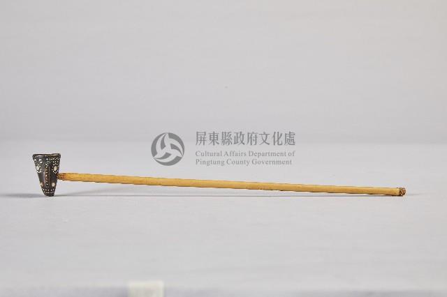 鑲螺鈿菸斗藏品圖，第1張
