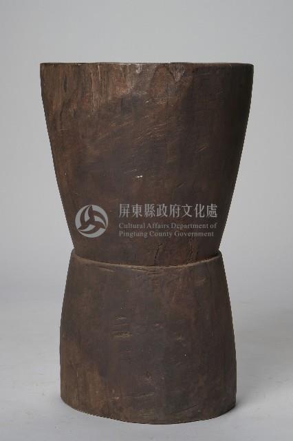 素面雙人木臼藏品圖，第1張