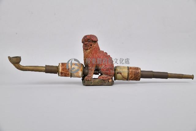 祥獅玉石旱煙斗藏品圖，第1張
