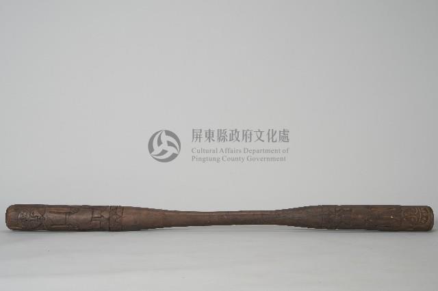 浮雕人像木杵藏品圖，第1張