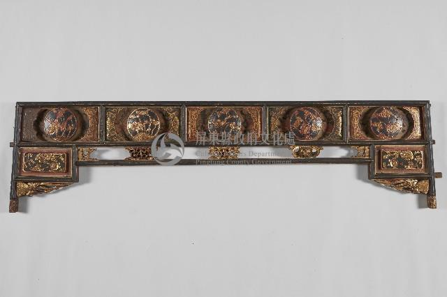 彩繪金漆床頭藏品圖，第1張