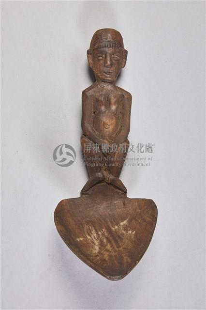 浮雕人像木製匙藏品圖，第1張