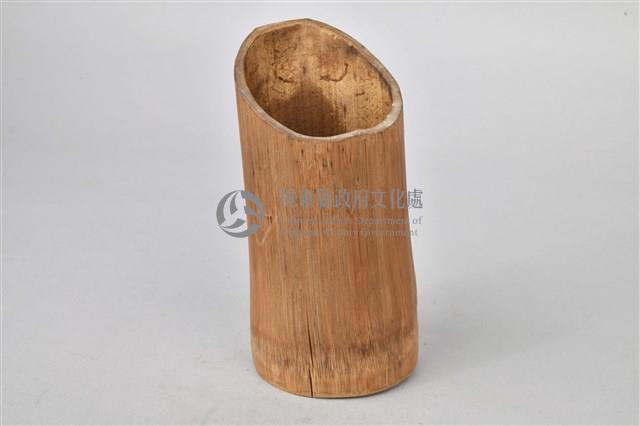 斜口竹製杯藏品圖，第1張
