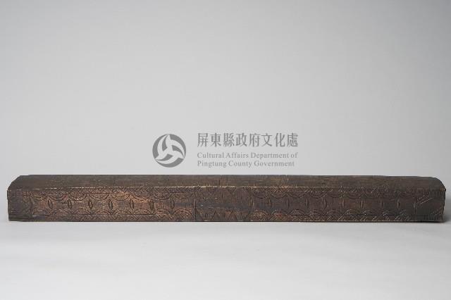 幾何紋木製雙人枕藏品圖，第1張