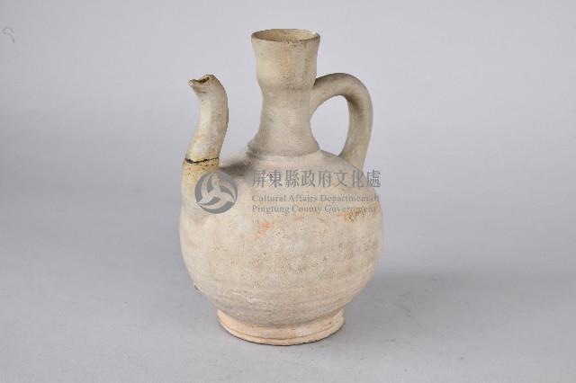 越窯白釉把壺藏品圖，第1張