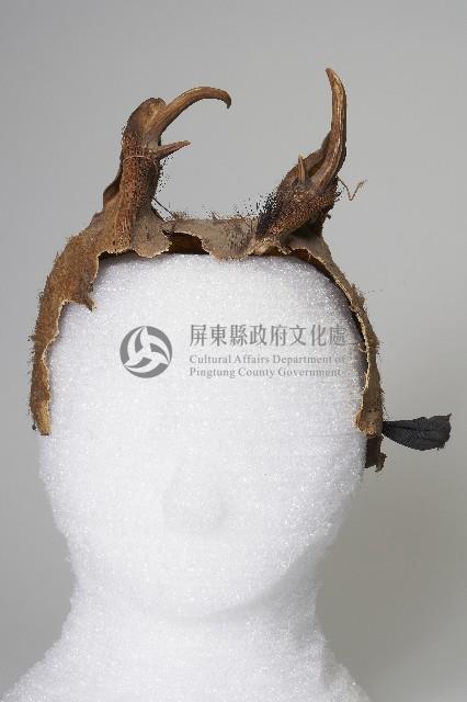 布農族頭目鹿皮帽藏品圖，第1張