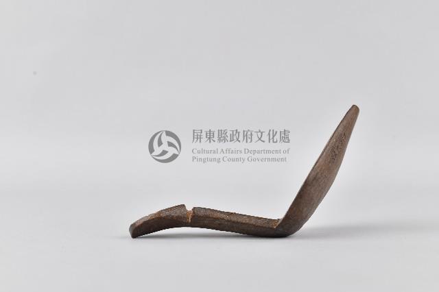 浮雕短柄人面木製匙藏品圖，第2張